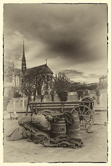 Image showing Old Paris docks