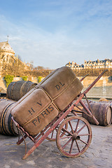 Image showing Docks of Notre Dame Cathedral in Paris 