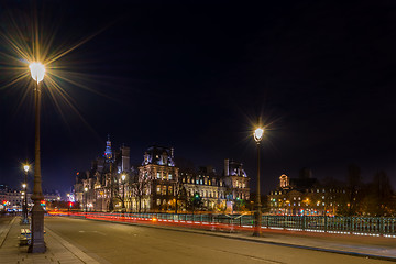 Image showing View on Paris at night