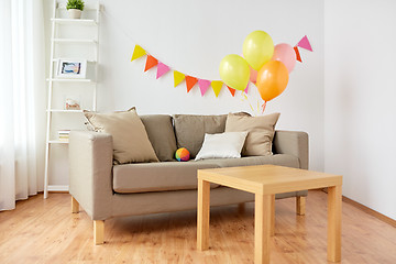 Image showing living room decorated for home birthday party