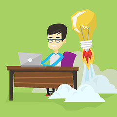 Image showing Successful business idea vector illustration.