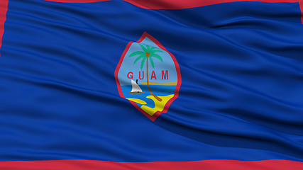 Image showing Closeup Guam Flag, USA state