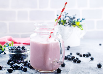 Image showing blueberry smoothie 