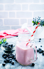 Image showing blueberry smoothie 