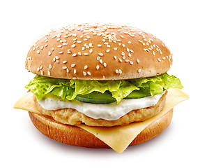 Image showing fresh chicken burger