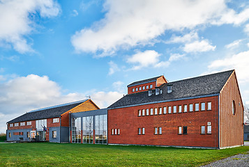 Image showing hotel and restaurant building Rozmalas, Latvia