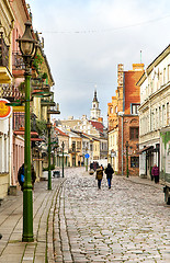 Image showing Street view of Kaunas city, Lithuania