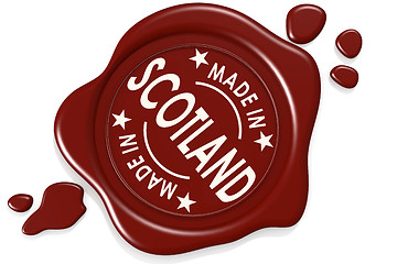 Image showing Label seal of made in Scotland