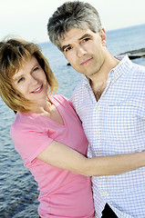 Image showing Mature romantic couple