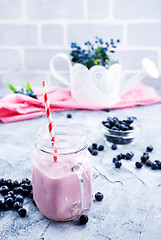 Image showing blueberry smoothie 