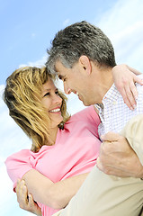 Image showing Mature romantic couple