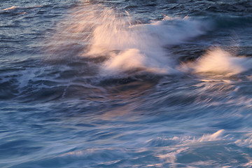 Image showing Windy blue sea