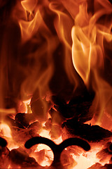 Image showing Fire flames