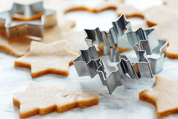 Image showing Cooking Christmas cookies.