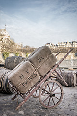 Image showing Docks of Notre Dame Cathedral in Paris 