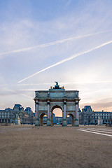 Image showing Arc de Triomphe at the Place du Carrousel in Paris 