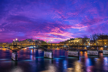 Image showing Paris France  at night