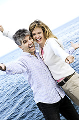 Image showing Carefree mature couple