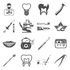 Image showing Set Dental Services Icons