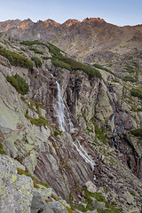 Image showing Waterfall mountain landscape