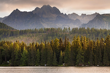 Image showing Great view on High Tatra Mountains from Strbske pleso