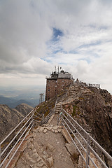 Image showing Upper station of the cable railway on Lomnicky Stit peak in High Tatra mountains