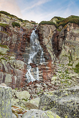 Image showing Waterfall mountain landscape