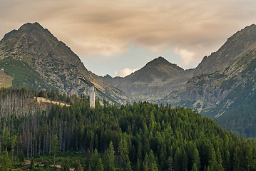 Image showing Great view on High Tatra Mountains from Strbske pleso