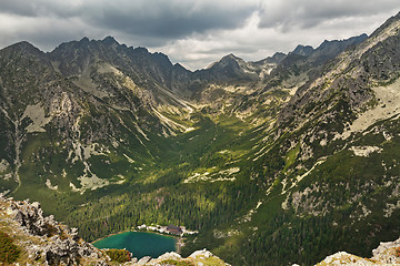 Image showing Popradske pleso lake valley in High Tatra Mountains, Slovakia, Europe