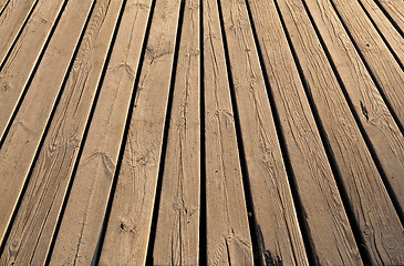 Image showing Wood panel background texture in vintage style