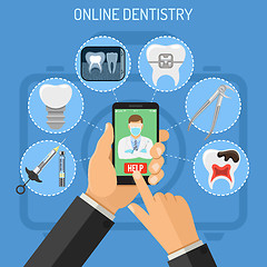 Image showing Online dentistry concept