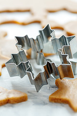 Image showing Cutters for Christmas cookies.