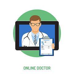 Image showing online doctor concept