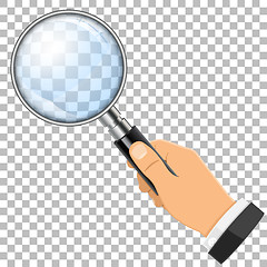 Image showing Magnifying Glass in Hand