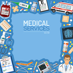 Image showing Medical Services Banner and Frame