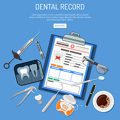 Image showing Medical Dental record concept