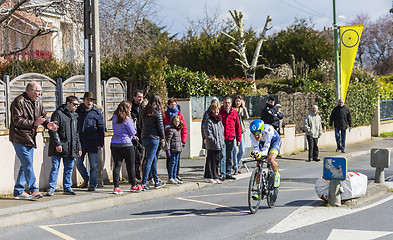 Image showing The Cyclist Amets Txurruka Ansola - Paris-Nice 2016