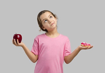 Image showing Donut or Apple