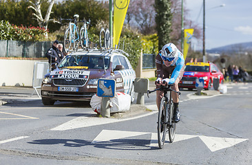 Image showing The Cyclist Pierre-Roger Latour - Paris-Nice 2016