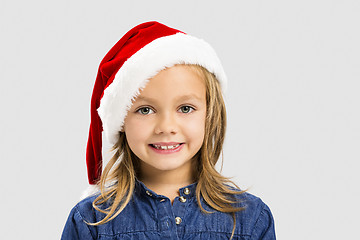 Image showing Santa little girl