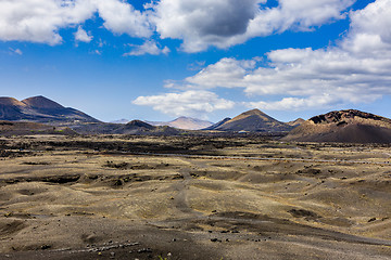 Image showing Beautiful colors in the volcanic landscape of Lanzarote.