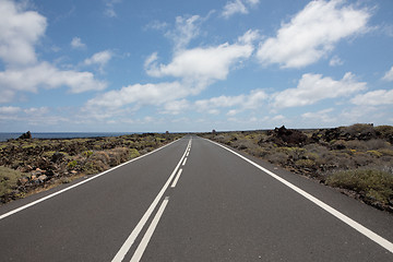 Image showing Nothing wrong with the roads on Lanzarote.