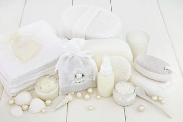 Image showing Spa and Exfoliation Beauty Treatment