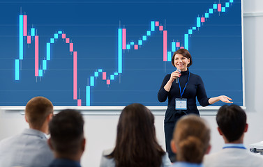 Image showing group of people at business conference or lecture