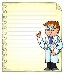 Image showing Notepad page with doctor theme 2