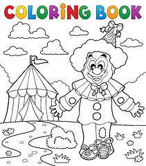 Image showing Coloring book clown thematics 3