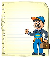 Image showing Notepad page with plumber