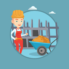 Image showing Builder giving thumb up vector illustration.