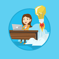 Image showing Successful business idea vector illustration.