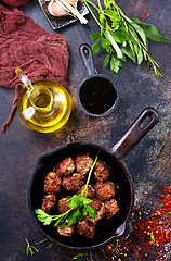 Image showing fried meatballs